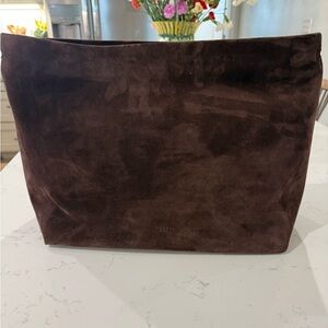 Suede Baby Bag Organizer Tote - Brown